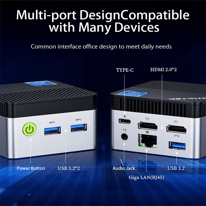 GMKtec Mini PC GMK G5 NUCBOX Intel N97 system Window 11Pro DDR5 4800MHz WIFI 5 BT 5.0 GMKtec Mini Pc - Supersell