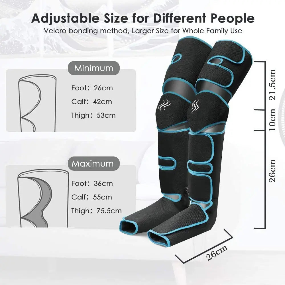 lymphatic drainage device 360° Foot air pressure leg massager promotes blood circulation body massager - Supersell