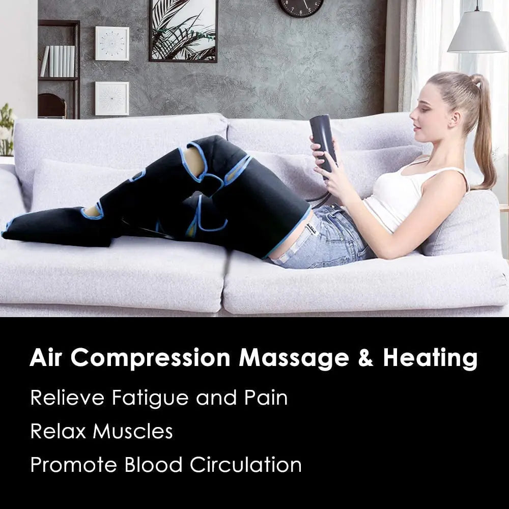 lymphatic drainage device 360° Foot air pressure leg massager promotes blood circulation body massager - Supersell