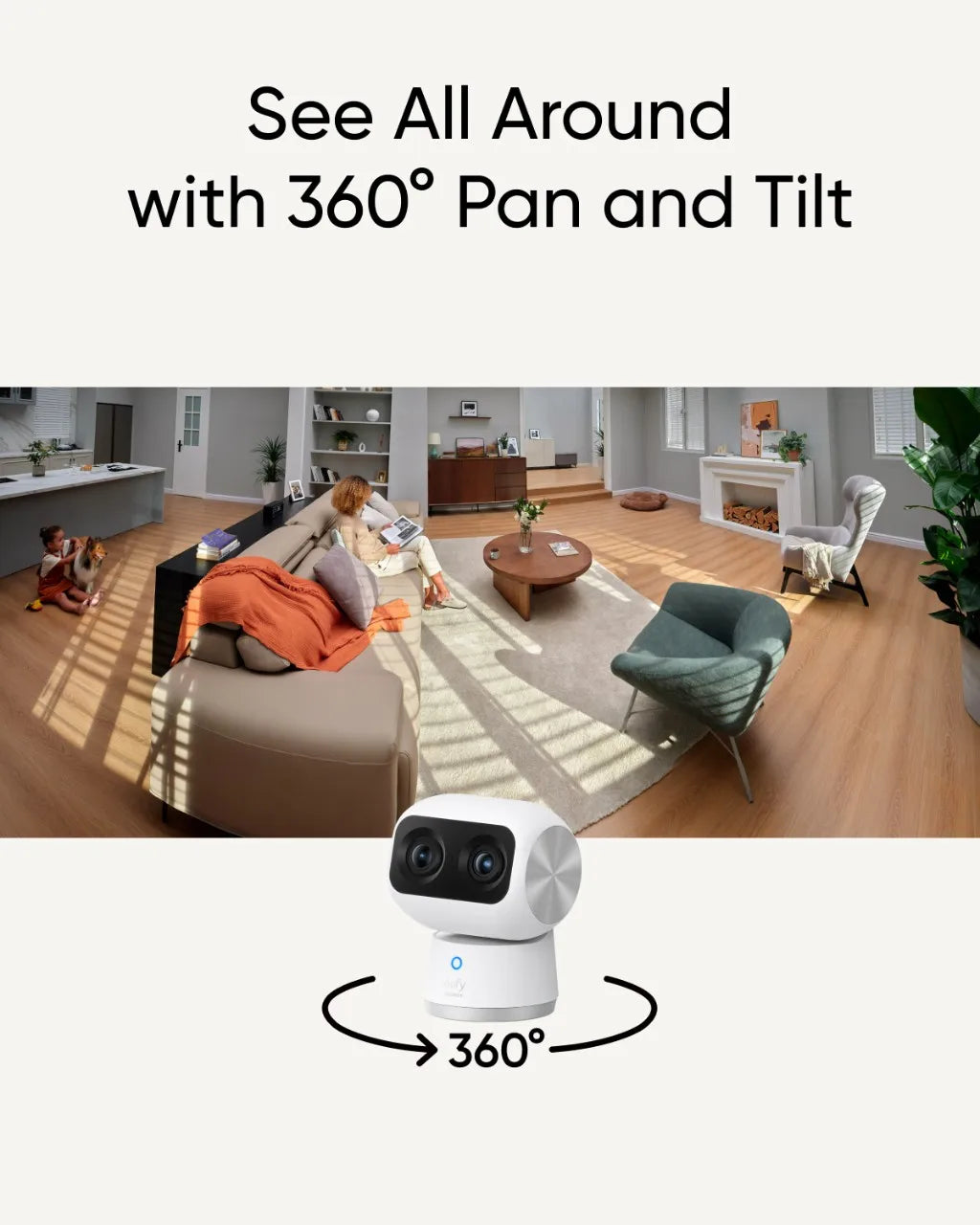 eufy Security Indoor Cam S350 Dual Cameras 4K UHD Resolution Security Camera - Supersell