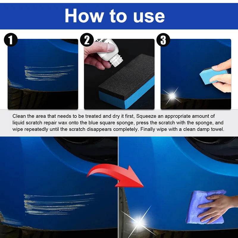 Car Scratch Remover with Wax for all Car Colours - Supersell