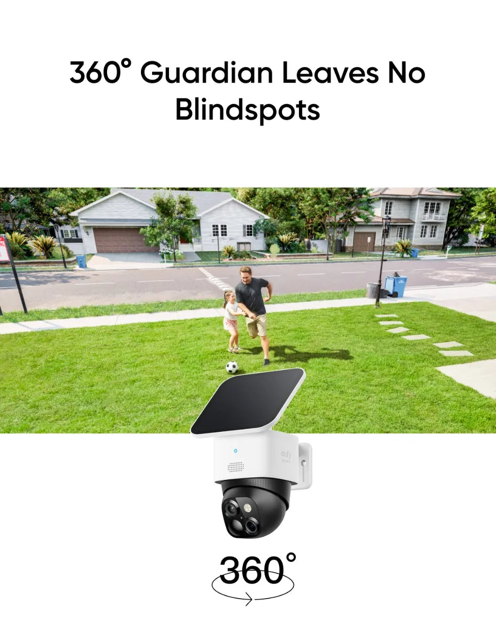 eufy SoloCam S340 Solar 3K Security Camera Wireless Outdoor Camera 360° Surveillance - Supersell