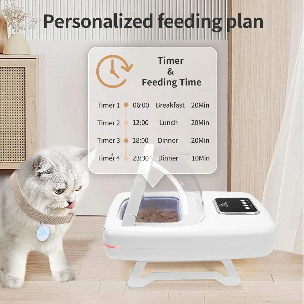 Automatic Anti-food Snatching Smart Feeder Equipped with Chip Recognition Sensor High-tech Feeder - Supersell