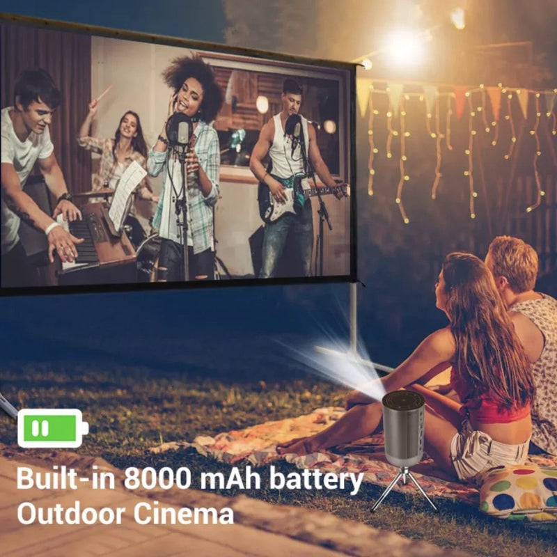 3D Battery Projector 10000 Lumens 1080p Rechargeable - Supersell