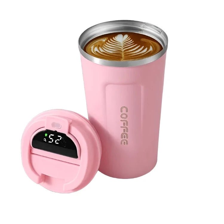 510ml Thermos Coffee Mug Stainless Steel Coffee Cup Temperature Display - Supersell
