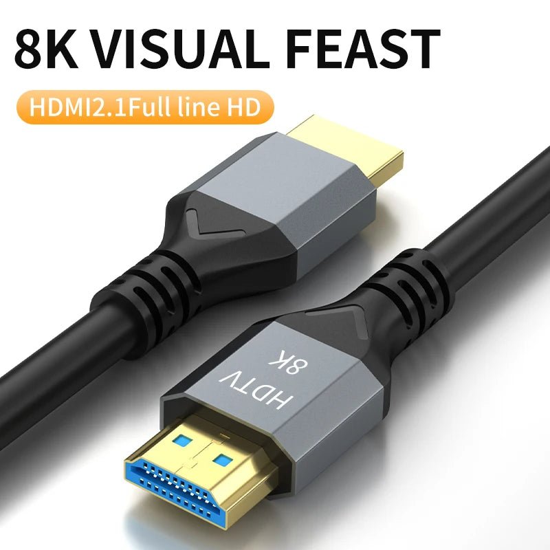 8K HDMI 2.1 Cable – 48Gbps Ultra High - Speed, 4K@120Hz & 8K@60Hz, eARC - Supersell