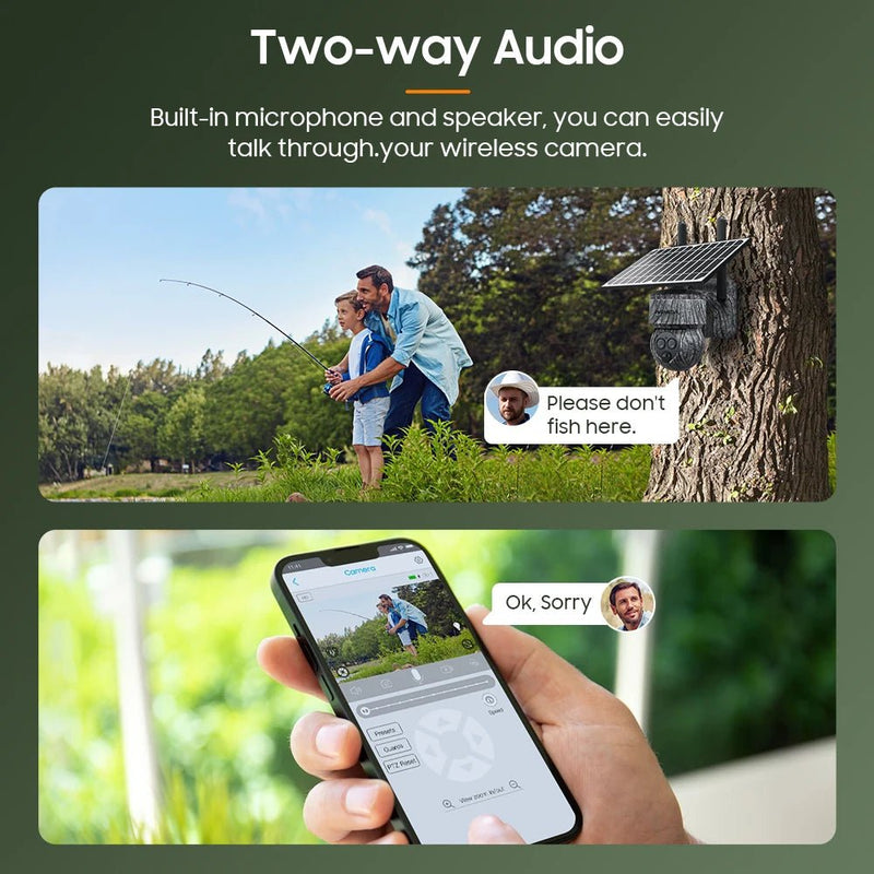 8MP 4G SIM Card / WIFI Solar Outdoor Camera - Supersell