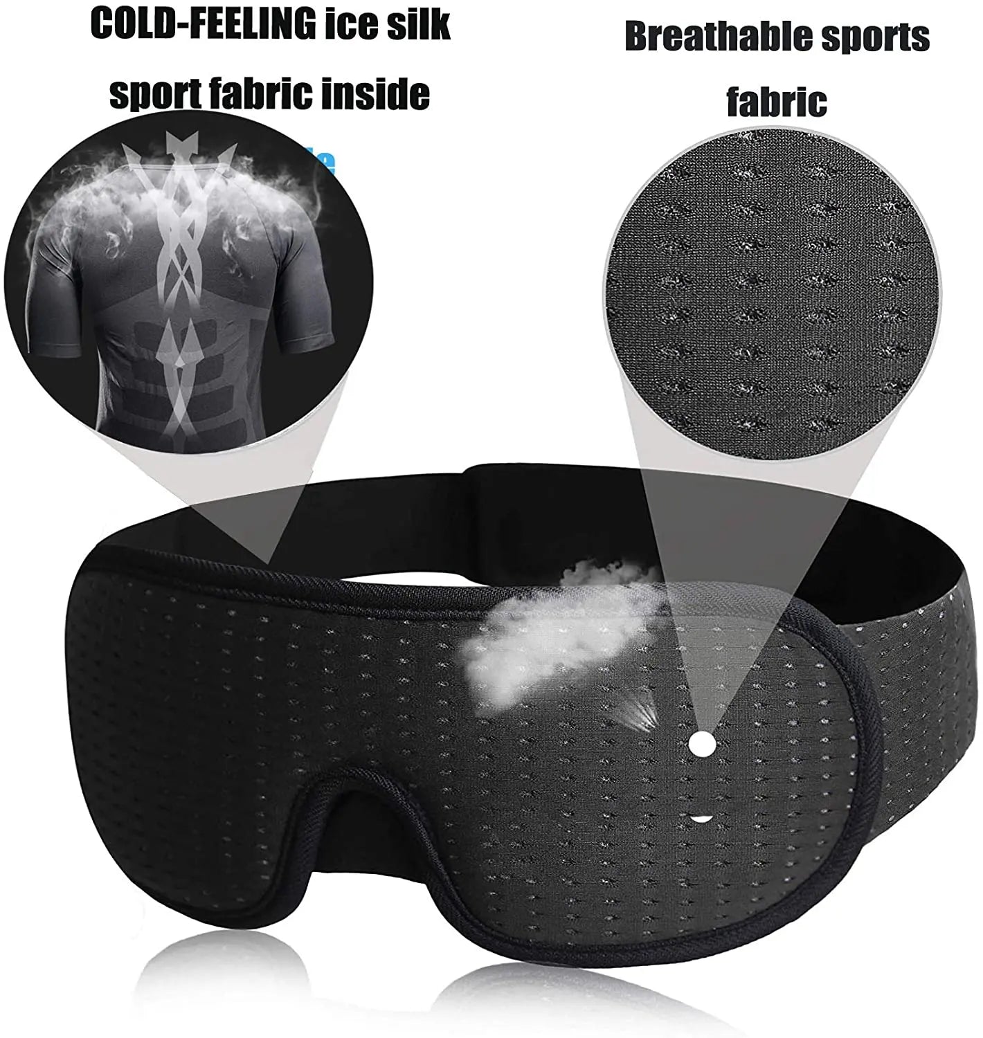 3D Mask for Sleep Eye Mask Lights Blockout Soft Pad - Supersell 