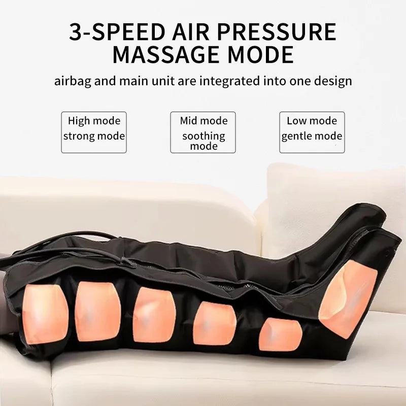 Air Wave Leg Massager with Remote Deep Thigh & Calf Relief - Supersell 