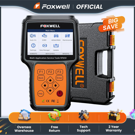 FOXWELL NT650 Elite OBD2 Automotive Scanner - Supersell 