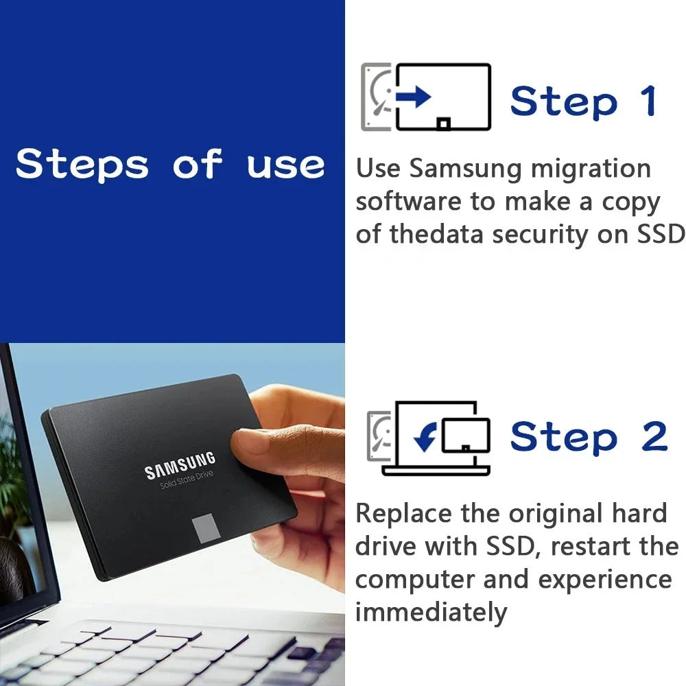 SAMSUNG SSD 870 EVO Internal Solid State Disk HDD Hard Drive SATA3 2.5 inch Laptop Desktop - Supersell