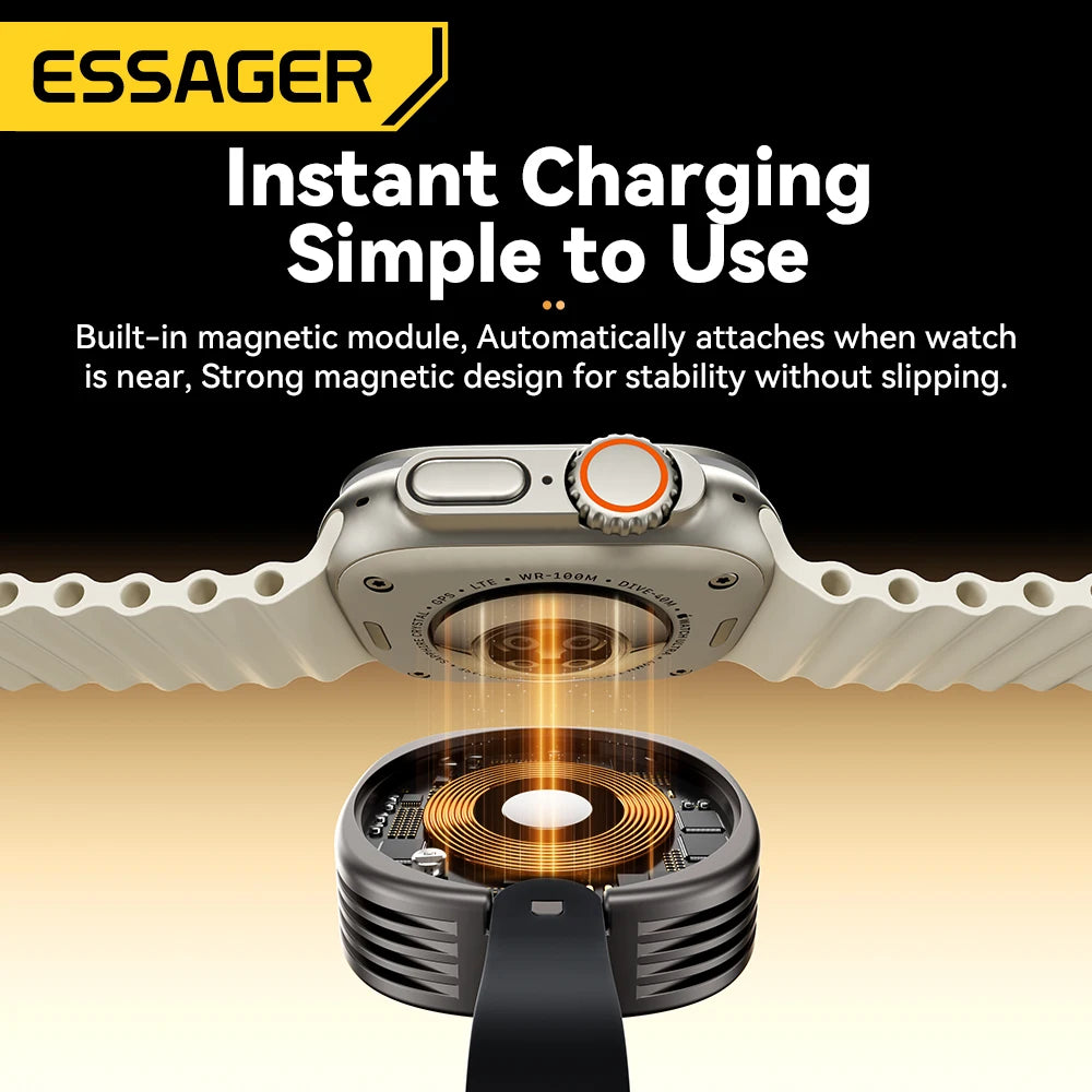 Essager Magnetic Wireless Charger for Apple Watch - Supersell 