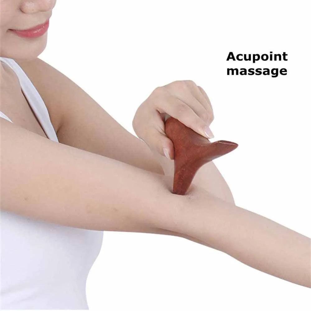 Wood Trigger Point Massage Gua Sha Lymphatic Drainage Tools - Supersell 