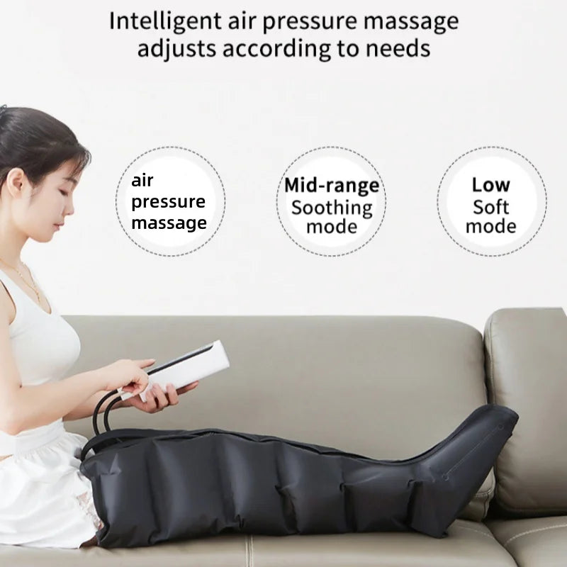 Air Wave Leg Massager with Remote Deep Thigh & Calf Relief - Supersell 