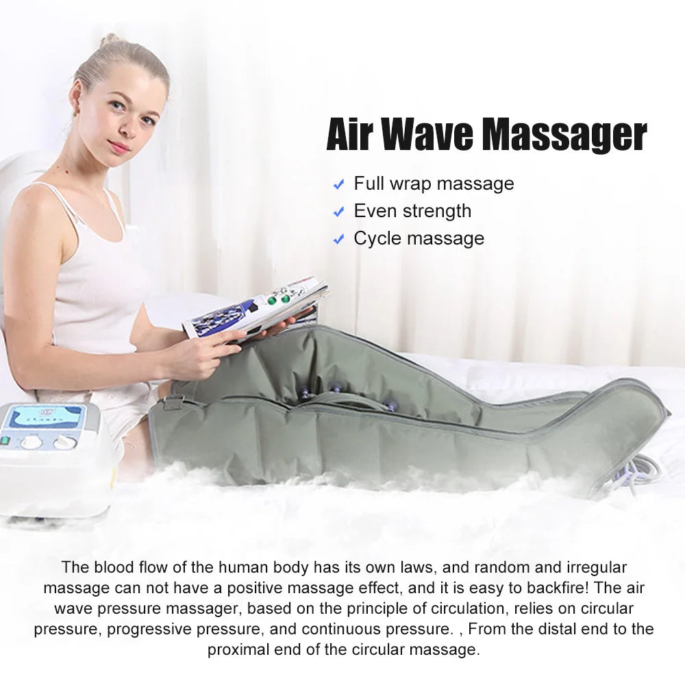 Air Wave Pressotherapy Machine - Lymphatic Drainage & Muscle Relaxer - Supersell 