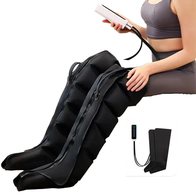 JINKAIRUI air wave leg massager with a person using it on a couch.