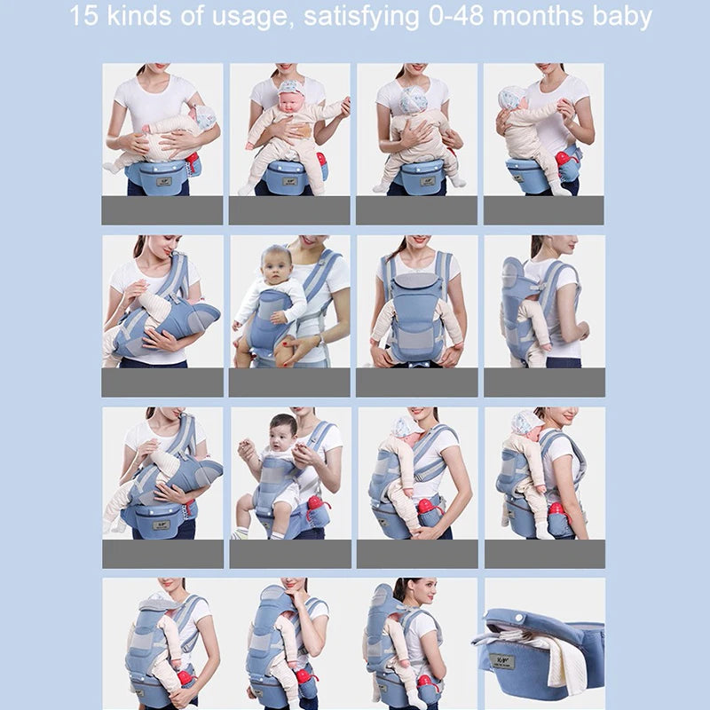 Ergonomic Baby Carrier Backpack Wrap Sling