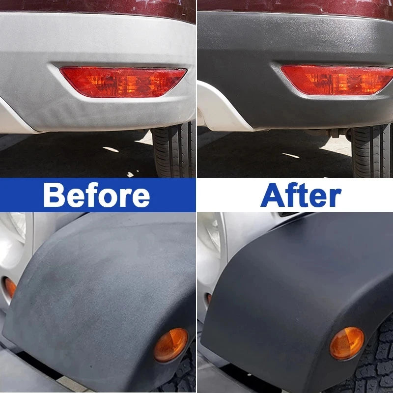 Plastic Restore Revitalizer Renovator Long Lasting Coating Gloss Black Shine - Supersell 