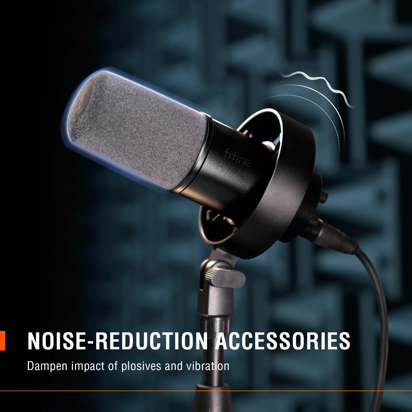 FIFINE USB/XLR Dynamic Microphone with Shock Mount - Supersell 