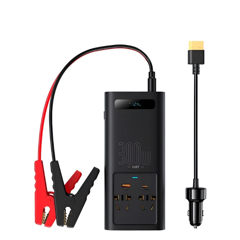 Baseus 300W Pure Sine Wave Inverter 12V to 220V 110V Current Converter