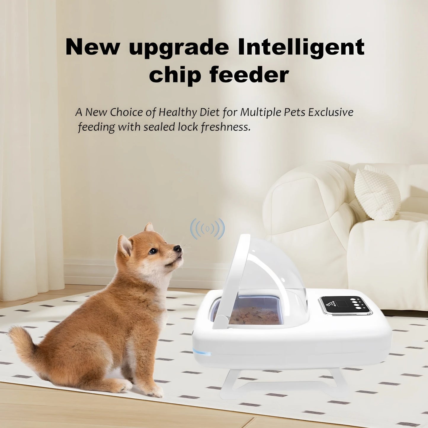 Automatic Anti-food Snatching Smart Feeder Equipped with Chip Recognition Sensor High-tech Feeder - Supersell 