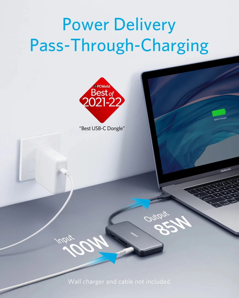 Anker usb hub 341 USB - C Hub (7 - in - 1) with 4K HDMI - Supersell