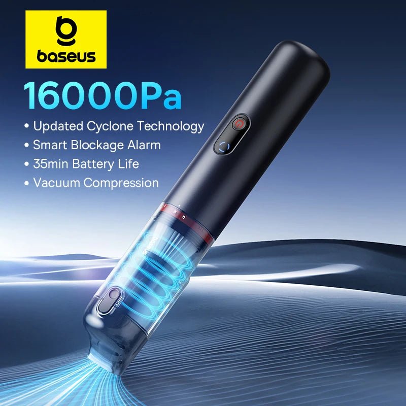 Baseus A5 Car Vacuum Cleaner: Powerful Portable Suction Master - Supersell