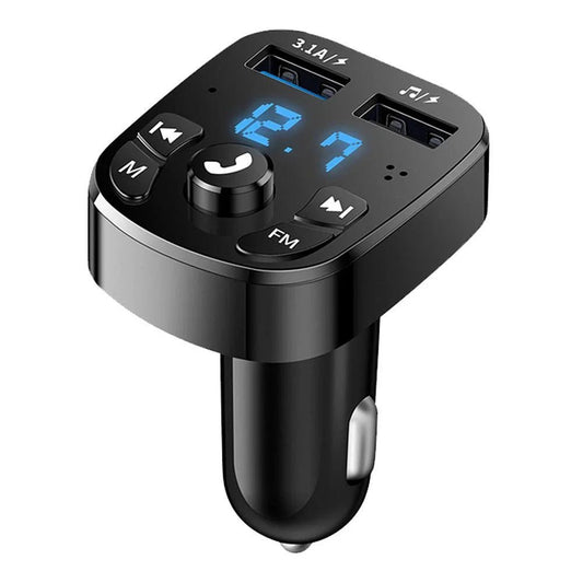 Car Bluetooth Receiver with USB Fast Charger Ports - Supersell