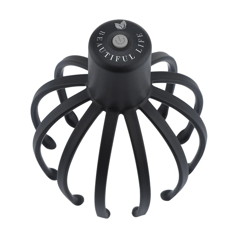 Electric Head Massager – 3 Gears, 12 - Claw USB Rechargeable Device - Supersell