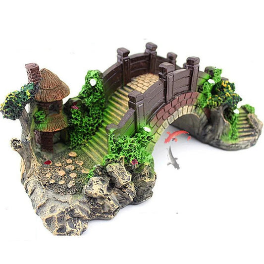 Fish Tank Bridge Resin Landscape Decoration Aquarium Equipment Accessories - Supersell