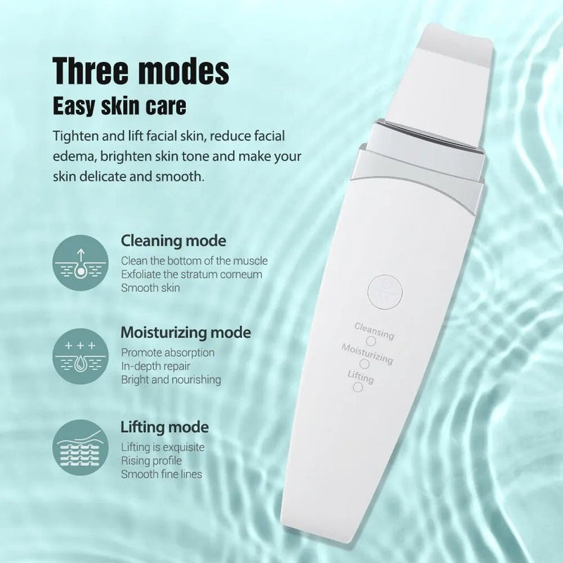 Hailicare Skin Scrubber – Ultrasonic Peeling & Blackhead Cleaner - Supersell