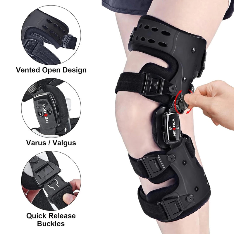Hinged Unloader Knee Brace - ACL, Meniscus & Patella Support - Supersell