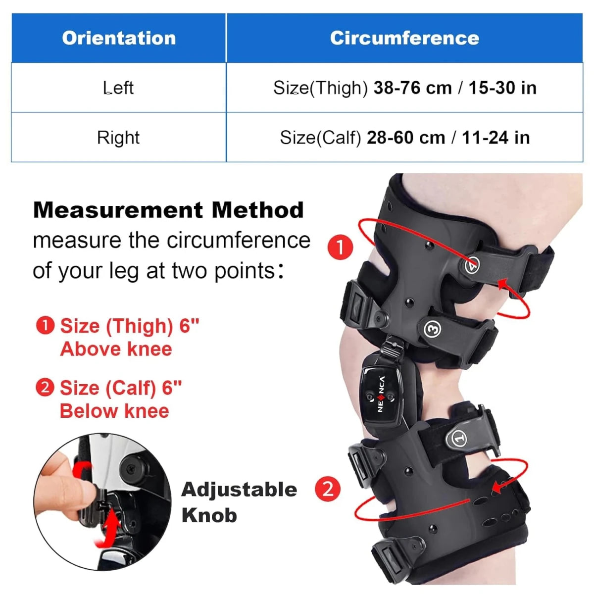 Hinged Unloader Knee Brace - ACL, Meniscus & Patella Support - Supersell