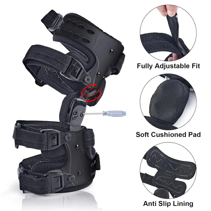 Hinged Unloader Knee Brace - ACL, Meniscus & Patella Support - Supersell