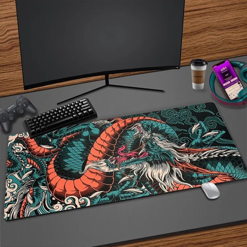 Japanese Dragon Large Gaming Mousepad - Supersell