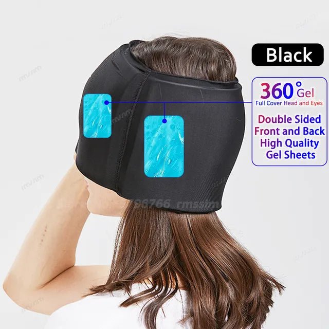 Migraine Relief Hat headache hat Gel Hot Cold Therapy Ice Cap for Relieve Pain - Supersell