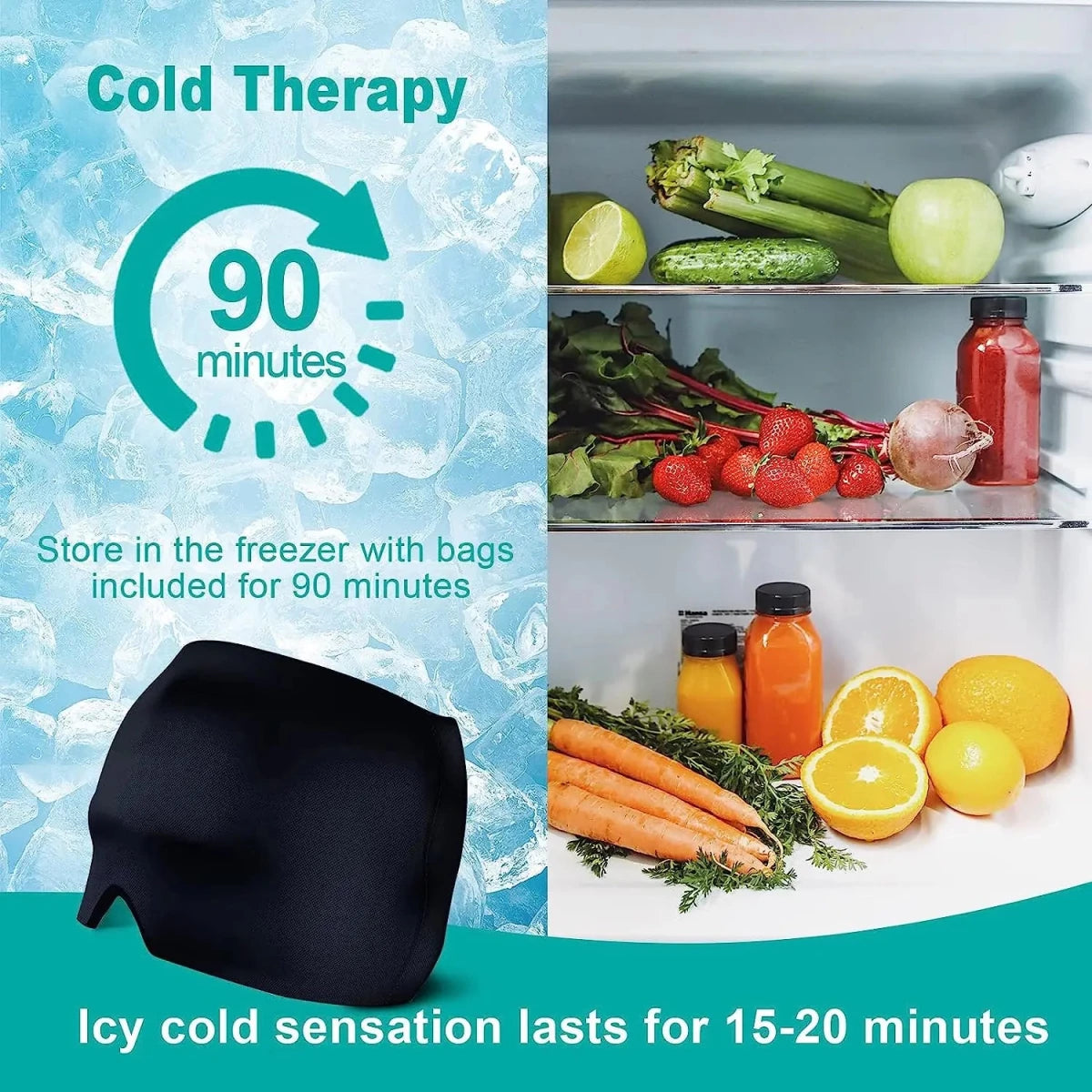 Migraine Relief Hat headache hat Gel Hot Cold Therapy Ice Cap for Relieve Pain - Supersell