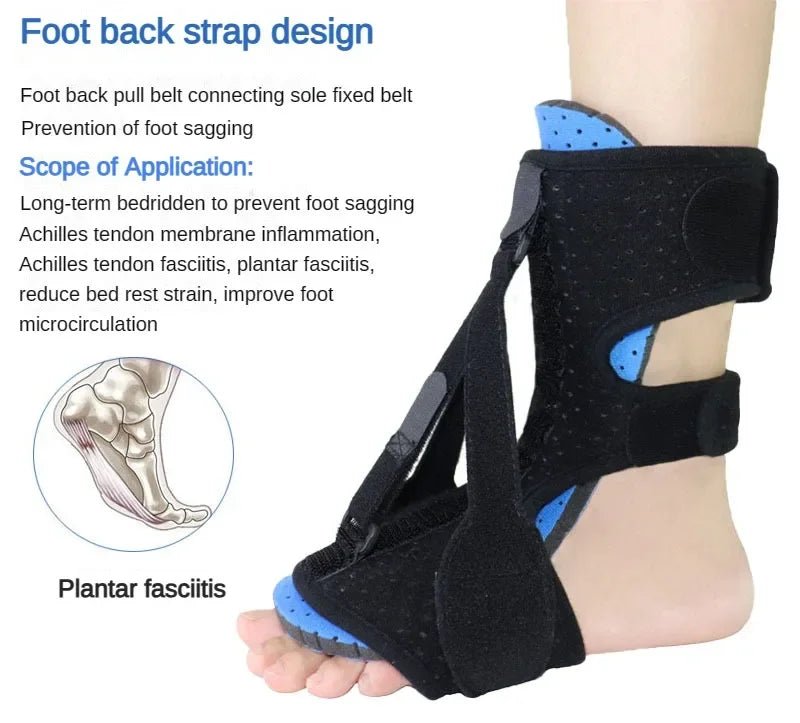 Plantar Fasciitis Night Splint | Foot Drop & Achilles Tendon Brace - Supersell