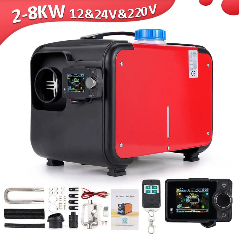 Portable Bluetooth Diesel Heater for Trucks, RVs & Indoor Use | 8KW Power | Multi - Voltage - Supersell