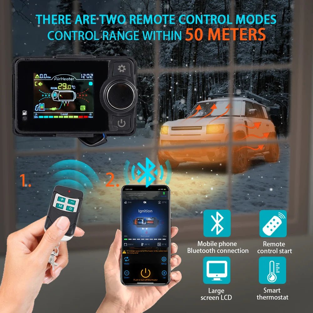Portable Bluetooth Diesel Heater for Trucks, RVs & Indoor Use | 8KW Power | Multi - Voltage - Supersell