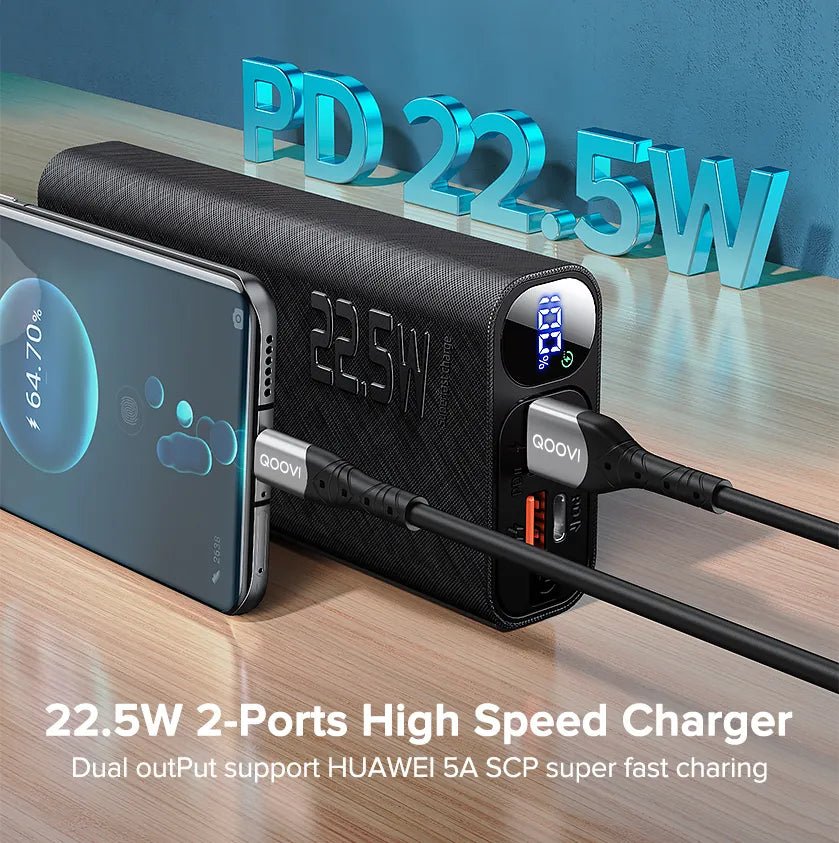 Portable Power Bank 20000mAh Qoovi - Supersell