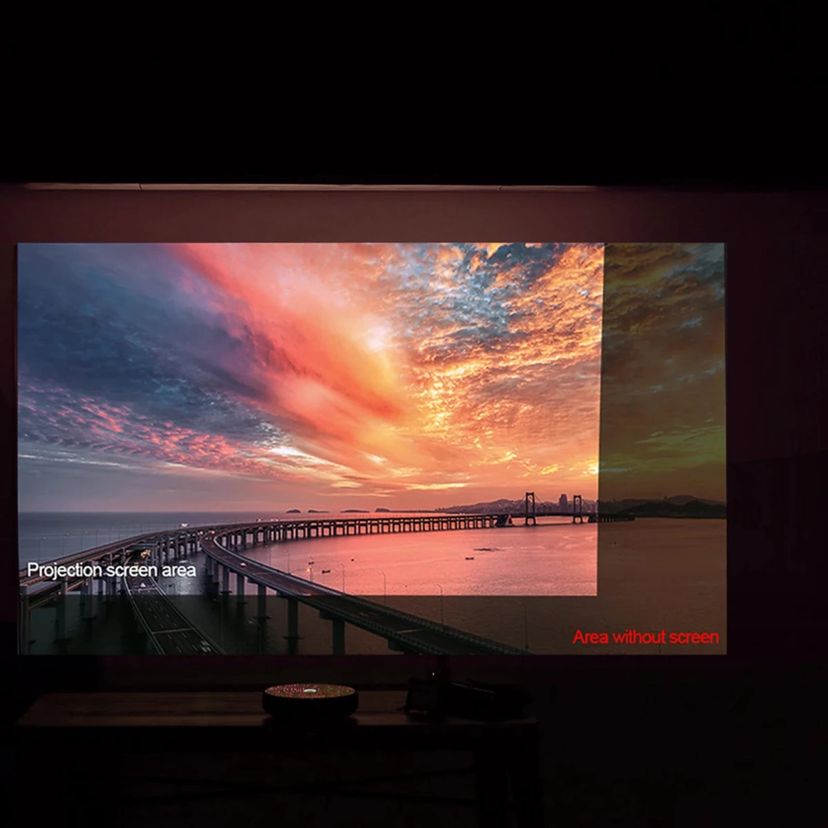 Portable Projector Screen Cloth Anti - Light Screen for Home Outdoor Projector - Supersell