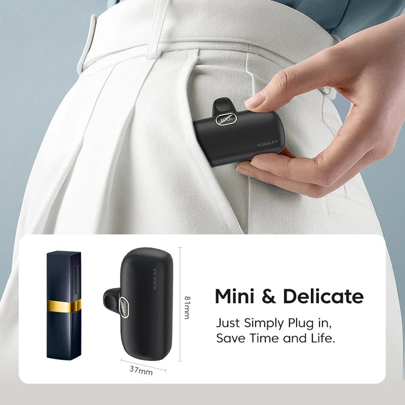 PowerPocket Mini USB - C Charger - 20W Fast Charge & LED Display - Supersell