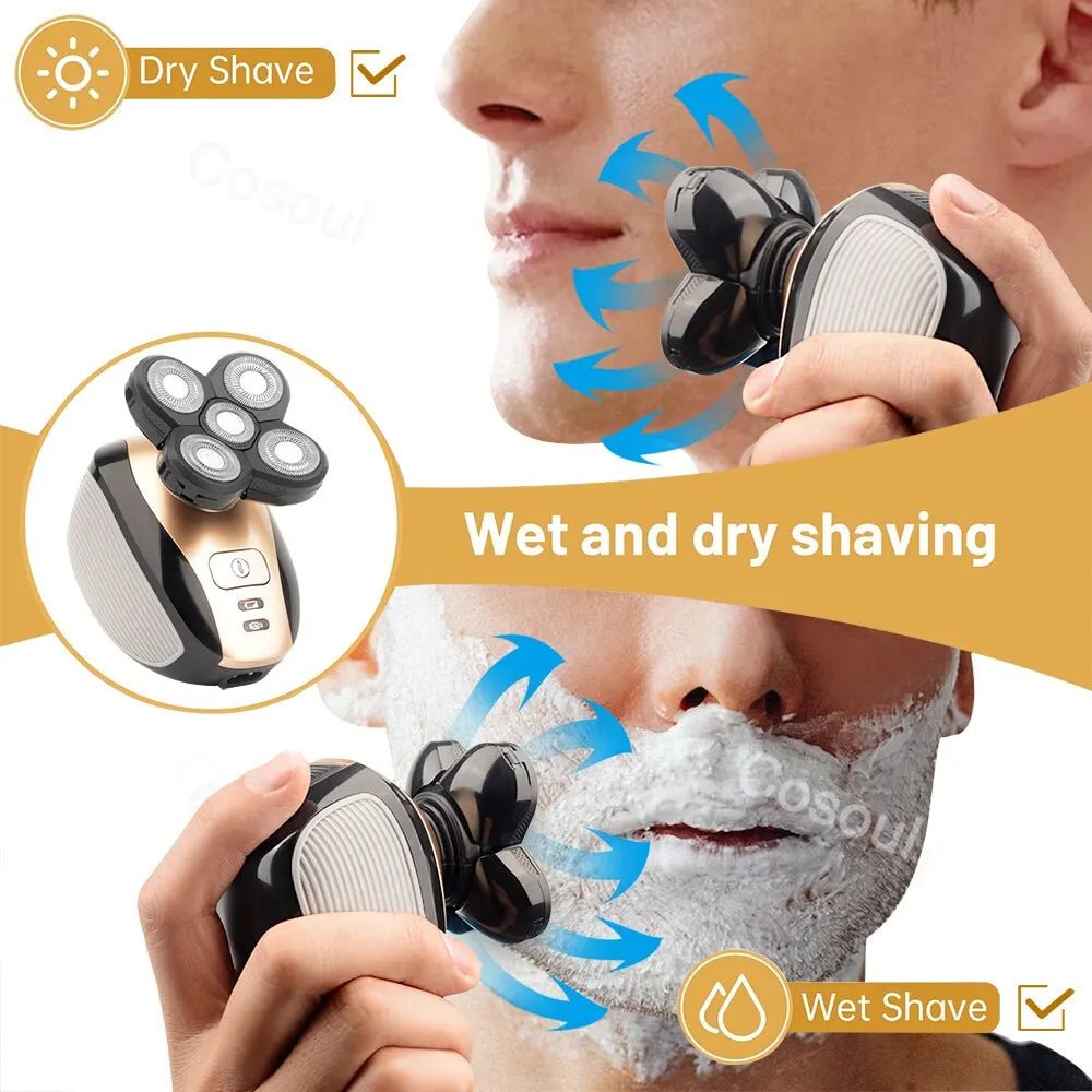 Rechargeable Electric Head Shaver for Men – Body Hair Razor - Supersell