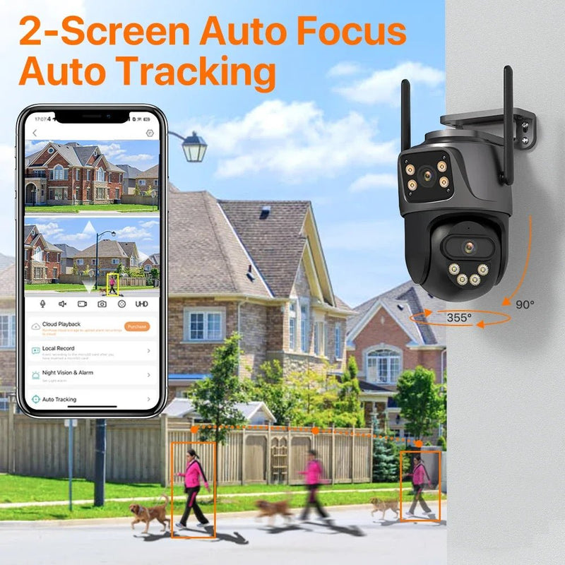 WIFI Security Camera Dual Lens 8MP - Supersell