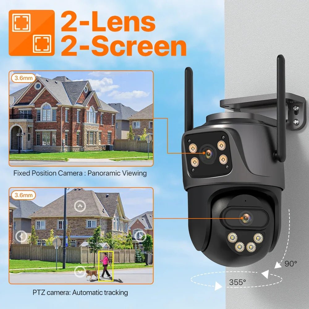 WIFI Security Camera Dual Lens 8MP - Supersell